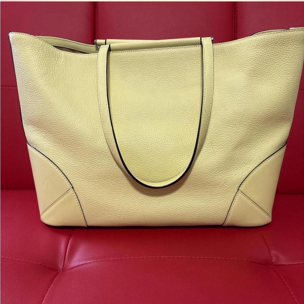 Yellow mcm bag